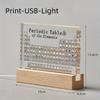 Acrylic Periodic Table Figurines Mendeleev Printing Element Periodic Table Desk Decor Chemistry Display House Accessories Gift