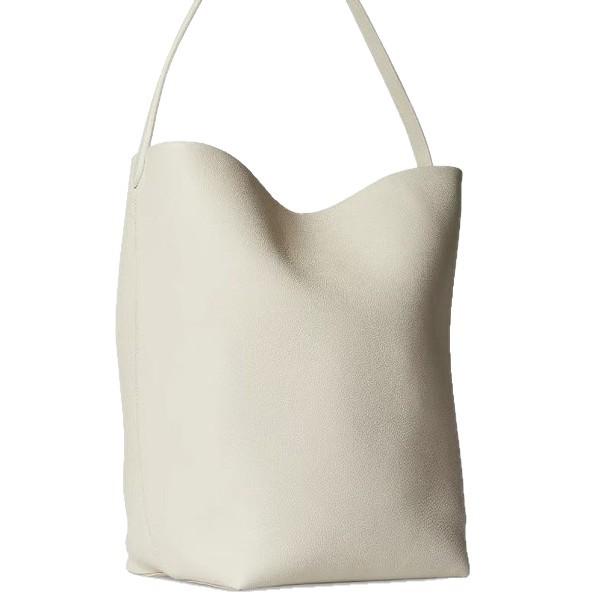 Small and High-end TR Bucket Bag Tote Bag Retro Large Capacity Leather Women's Bag Simple and Fashionable Shoulder Bag