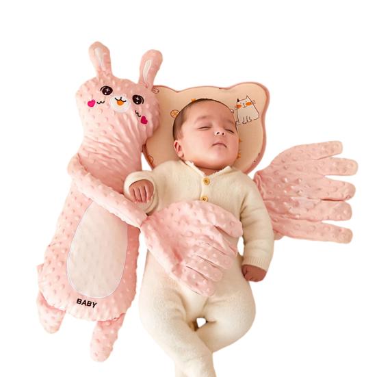 Cuscino per Mano Rilassante per il Sonno del Bambino con Modalità di Accarezzamento Regolabili Cuscino Accarezzante Succhietto Morbido Peluche Compagno di Coccole per Asilo Nido Ora della Nanna Viaggi Uso Ospedaliero