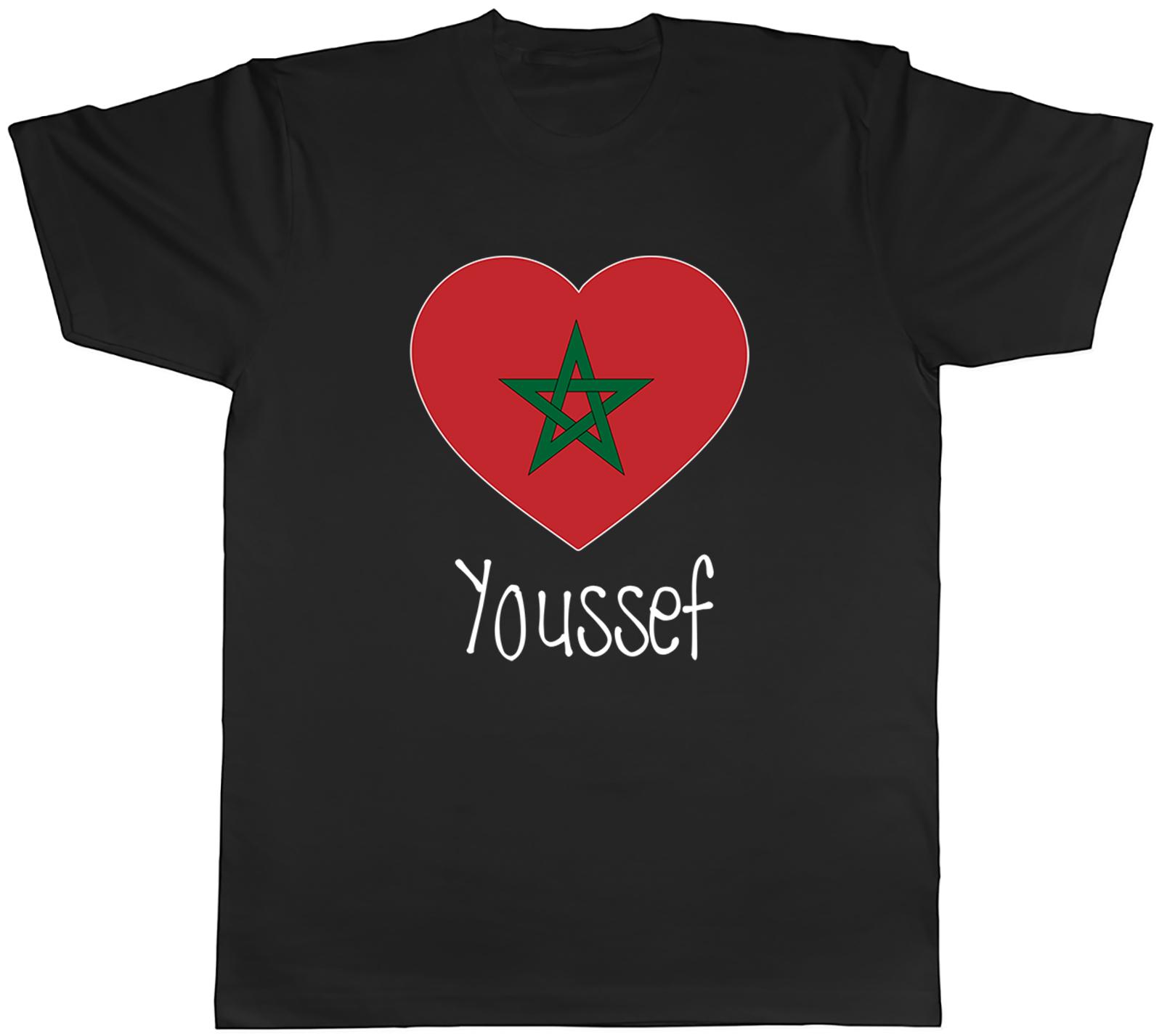 Personalised Love Morocco Football Fan Supporter Unisexs TShirt Tee Gift Top S
