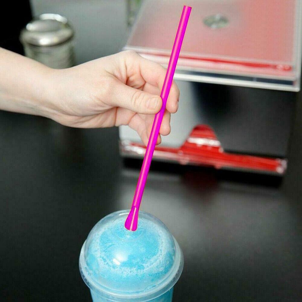 Plastic Spoon Bar Pub Slush Straw Drinking Straw Party Celebration