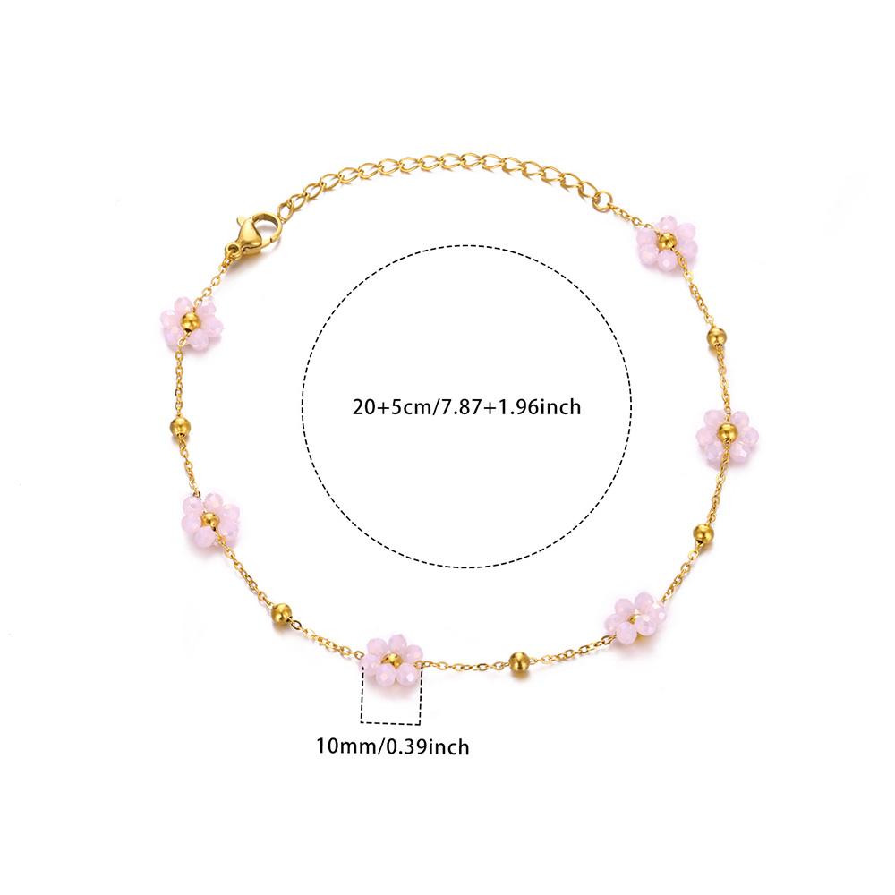 20+5cm Anklets for Women Stainless Steel Shell Starfish Imitation Pearl Leg Bracelets Gold Color Beach Summer Bodychain Jewelry