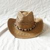 Handwoven Straw Hat Sun Protective Caps for Adult Unisex Breathable Vacation Straw Hat Photoshoots Hat for Music Festival