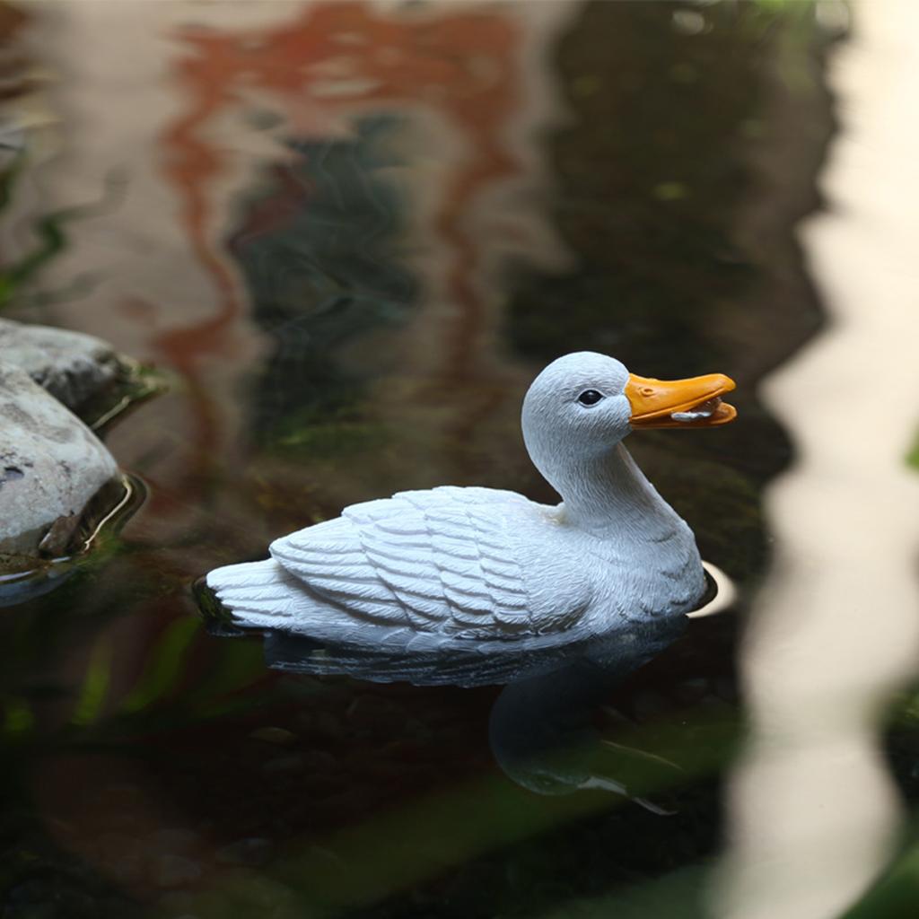 Duck Statues Landscape Ornament Garden Statue Backyard Pond Ducks Decoration Bird Sculpture Indoor Outdoor Yard Decor Gift
