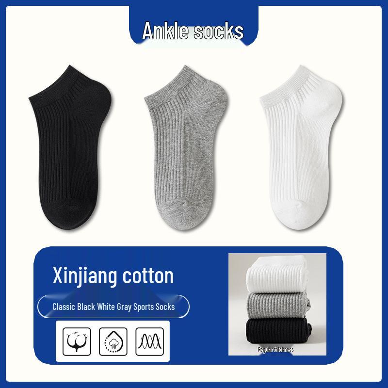 Women s Pure Cotton Mid-Calf Socks - Solid Color, Antibacterial, Deodorant, Vertical Stripe, Unisex, Perfect for Autumn and Winter. One Size