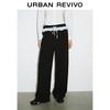 UR Women's Contrast Patchwork Wide-Leg Drawstring Pants