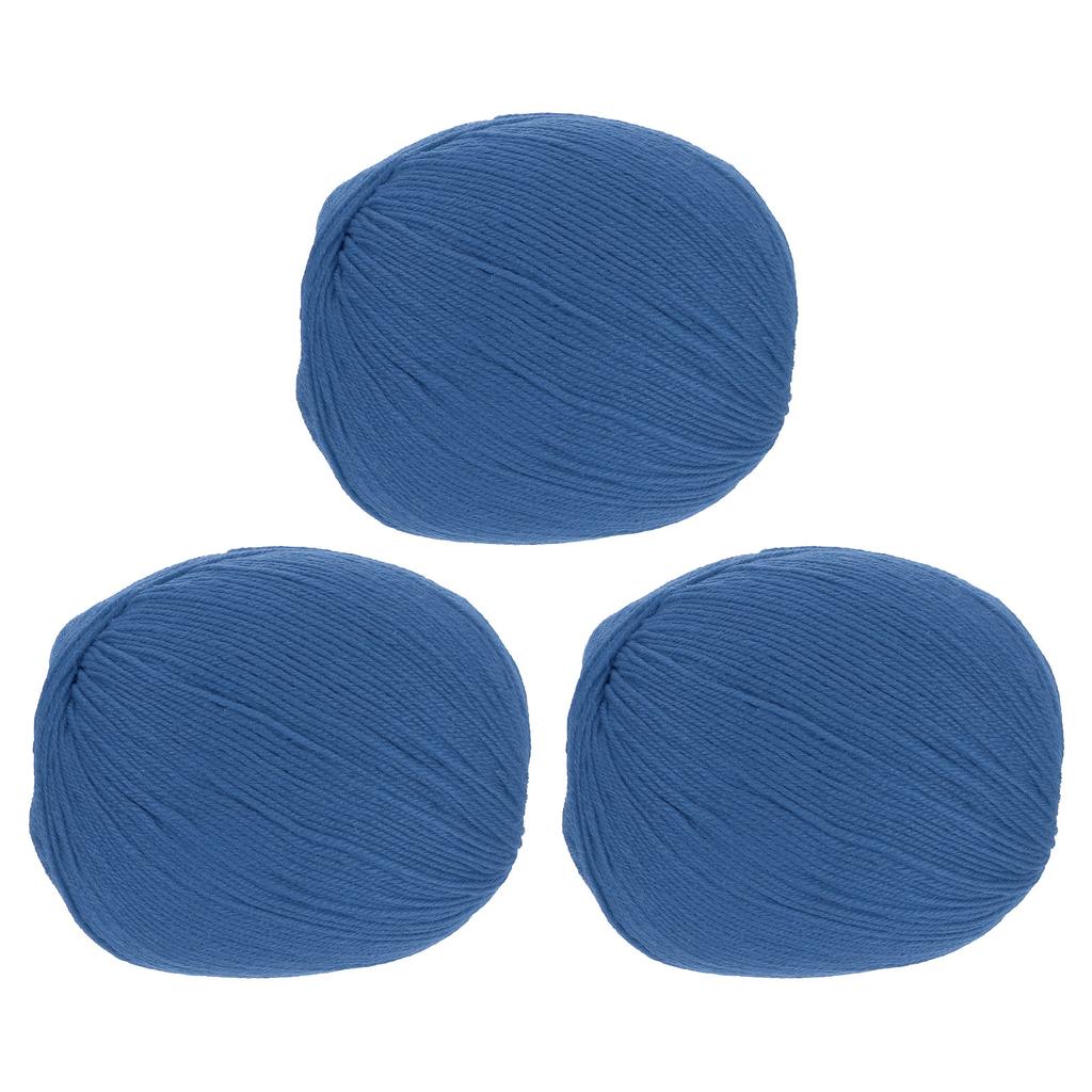 100% Wollgarn 4-fädiges Wollvlies Luxuriöses und weiches Garn Handgefärbtes Garn zum Handstricken Häkeln, 3,52 OZ, 306 Yard 3 Knäuel