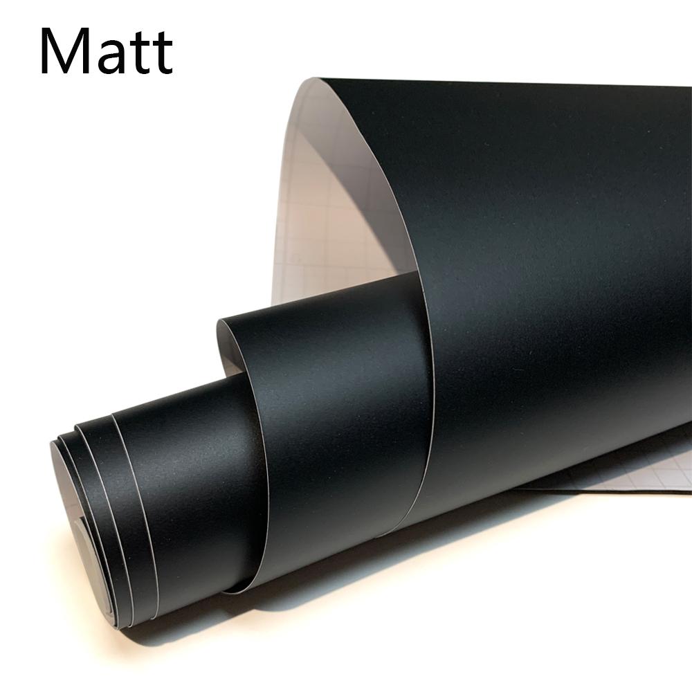 Matte Black Vinyl Wrap Large 1.5m Car Stickers Exterior Waterproof Custom Vinyl Adhesive Wrapping Sheet Car Body Films Sticker