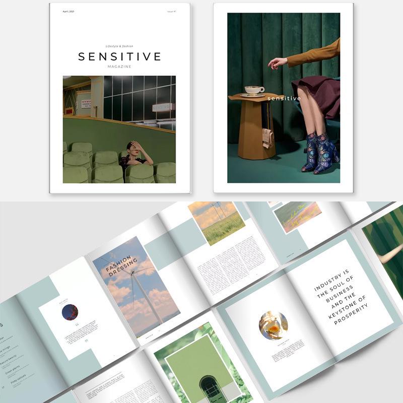 İngiliz Tarzı Defter: Moda Dergisi Kapak ve Sahne Düzeni Aksesuarı