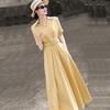 Lanseer V-Neck Short Sleeve Commuter Dress