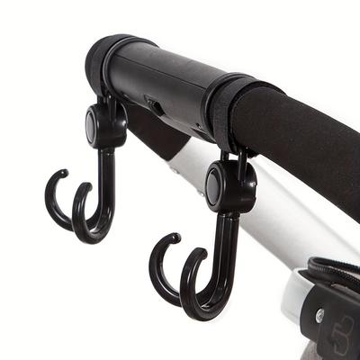 Rotating Multipurpose Hooks Durable Cart Bike Hanger Organizer Accessory for Parents Travel Hook