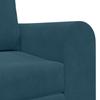 Blue Sleeper Sofa 148 X 71 X 83 Cm Velvet