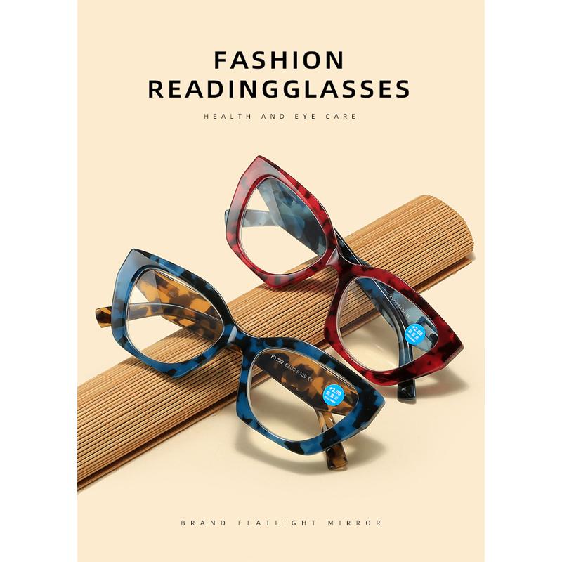 New Women Fashion Reading Glasses Butterfly Shaped Anti Blue Light Design Glasses Spring Glasses Legs Reading Eyeglasses+1.0+4.0