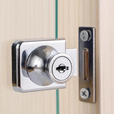 Skleněná skříňka Zámek vitríny Zámek posuvných dveří s klíči Bez vrtání Zámek Snadná instalace Zámky skleněných dveří Nábytkové kování