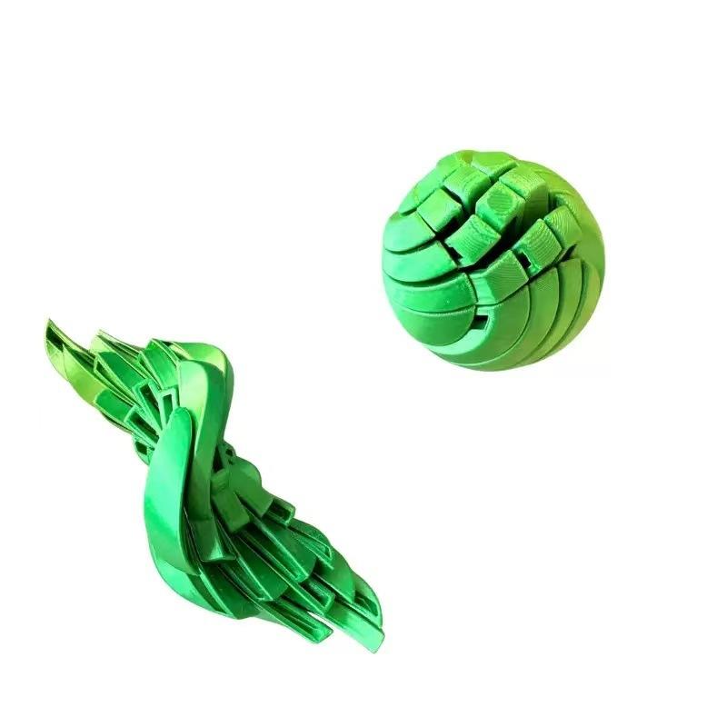 1Pc 3D Printed Twistsphere Gear Liquid Flow Ball Rotating Slime Ball Anxiety Relief Sensory Fidget Toy For Adults Kids&