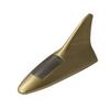 Shark Fin Decorative Car Roof Sticker with Solar-Powered Waterproof Warning Light