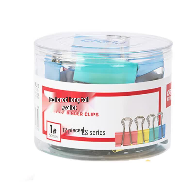 Deli 50mm Colored Binder Clips