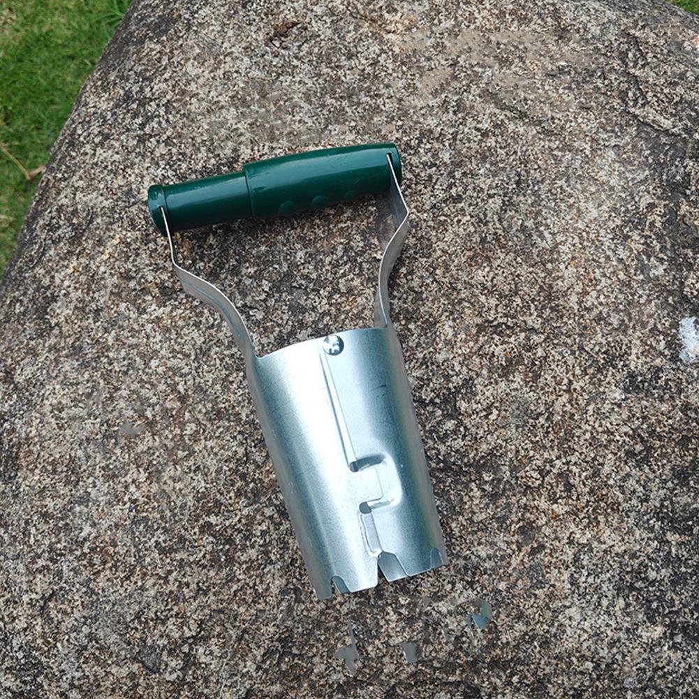 Stainless Steel Seeder Garden Flower Planting Planter Seedling Transplanter Excavator Horticultural Planting Hole Drilling Tools