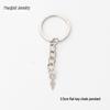 Triangle Tip Keychain Pendant, 25/30mm Keyring Chain DIY Jewelry Accessory