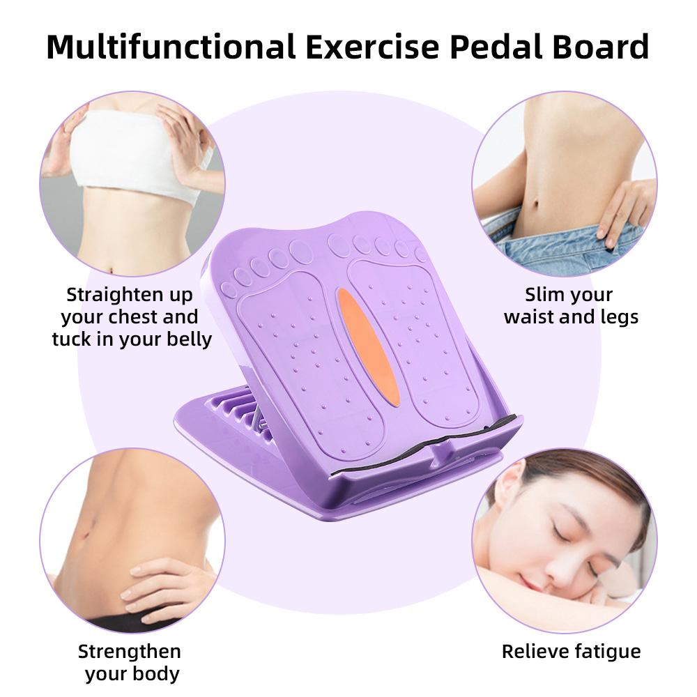 Justerbar Slant Board Balancing Board Snøringsplate Fitness Pedal for Ben Stretch Training