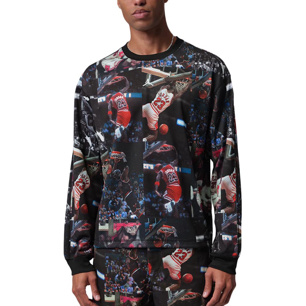 Jordan Flight Men s Printed Long-Sleeve Jersey IF1831-010 M
