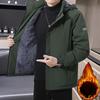 Outdoor Jacket Men's Velvet Thickened Winter Middle-aged Warm Cotton Clothes Winter Jacket