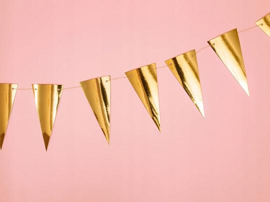 Flag Garland, Gold, 2.15 , 1 Pcs