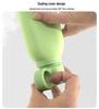 American-Style Silicone Sports Water Bottle - Food Grade, Heat Resistant, Drop-Proof, Matte Finish, Portable for Outdoor Use