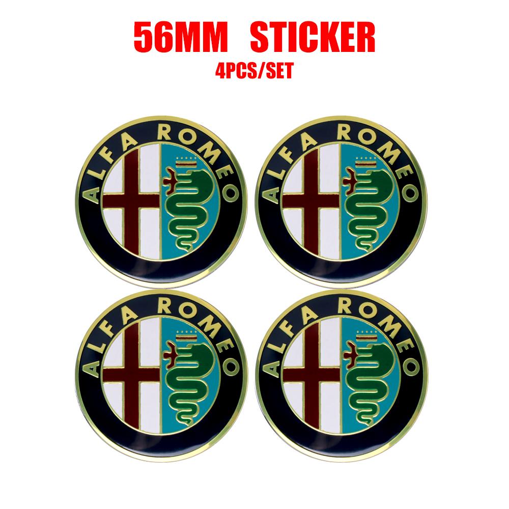 2026 Caldo Alfa Romeo 4pz 56mm Emblema Ruota Auto Alfa Romeo Decorazione Tappo Mozzo Modificato Per Alfa Romeo 159 Giulietta 147 156 Giuli