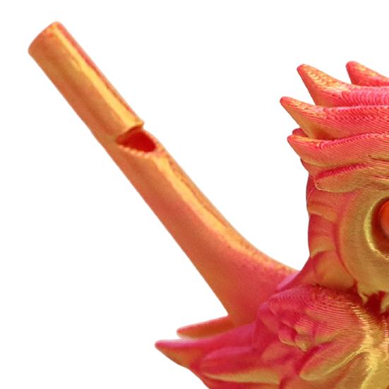 Gwizdek dla dzieci i dorosłych w kształcie ptaka, kolorowy ptak drukowany w 3D