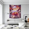 Touhou Project Flandre Scarlet Anime Tapestry, Kawaii Anime Girl Print, Red Purple Wall Hanging For Bedroom & Anime Themed Decor