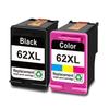 Ink Cartridge - YUMI MAZAO - HP 62XL - 1 Black + 1 Color - Compatible HP Envy - Remanufactured
