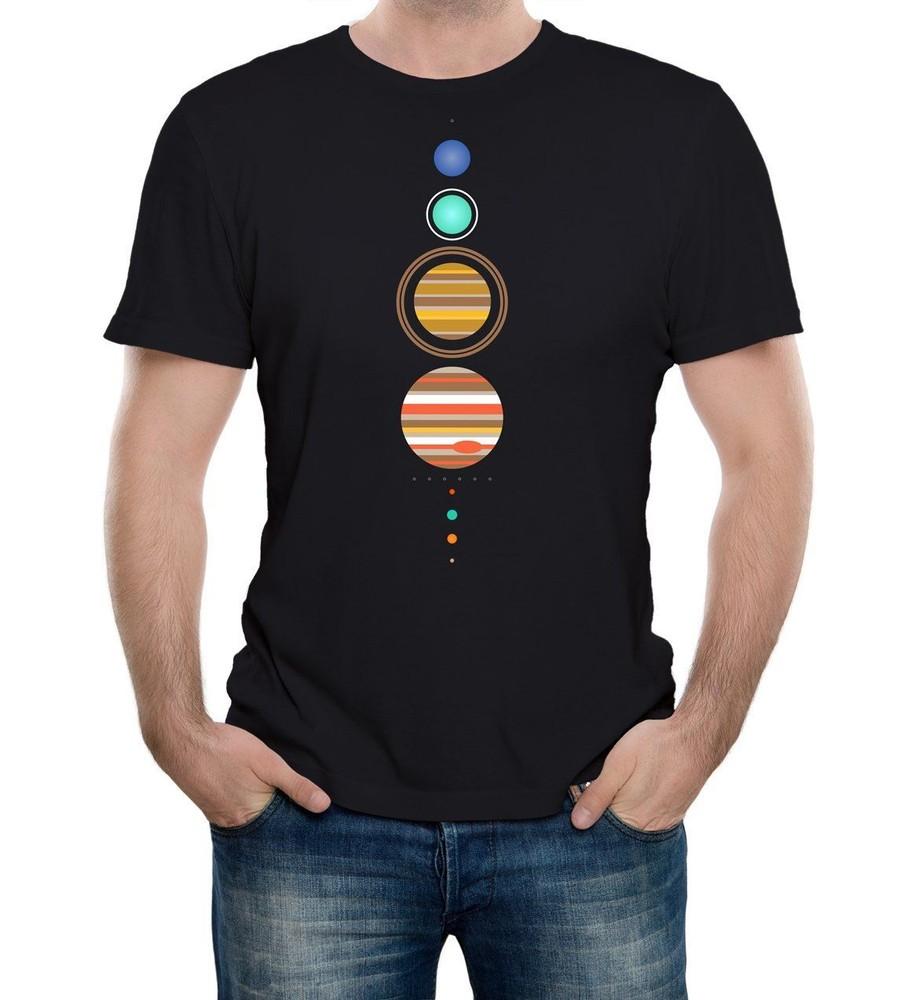 Solar System T-Shirt - Funny T Shirt Space Astronomy Fashion Retro Planets Cool