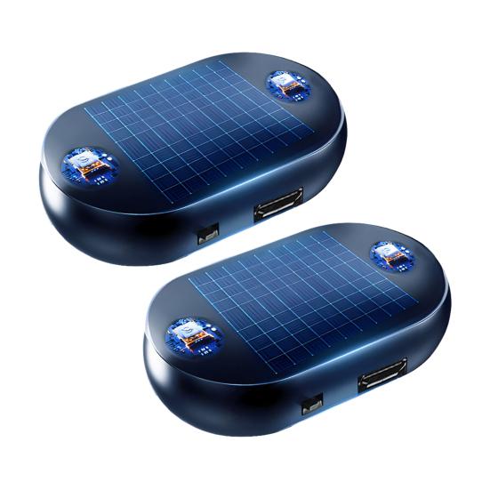 Antifreeze Snow Removal Device Quick Defrost Car Window Heater with Electromagnetic Insulation Solar Powered Portable USB Rechargeable Ice Remover