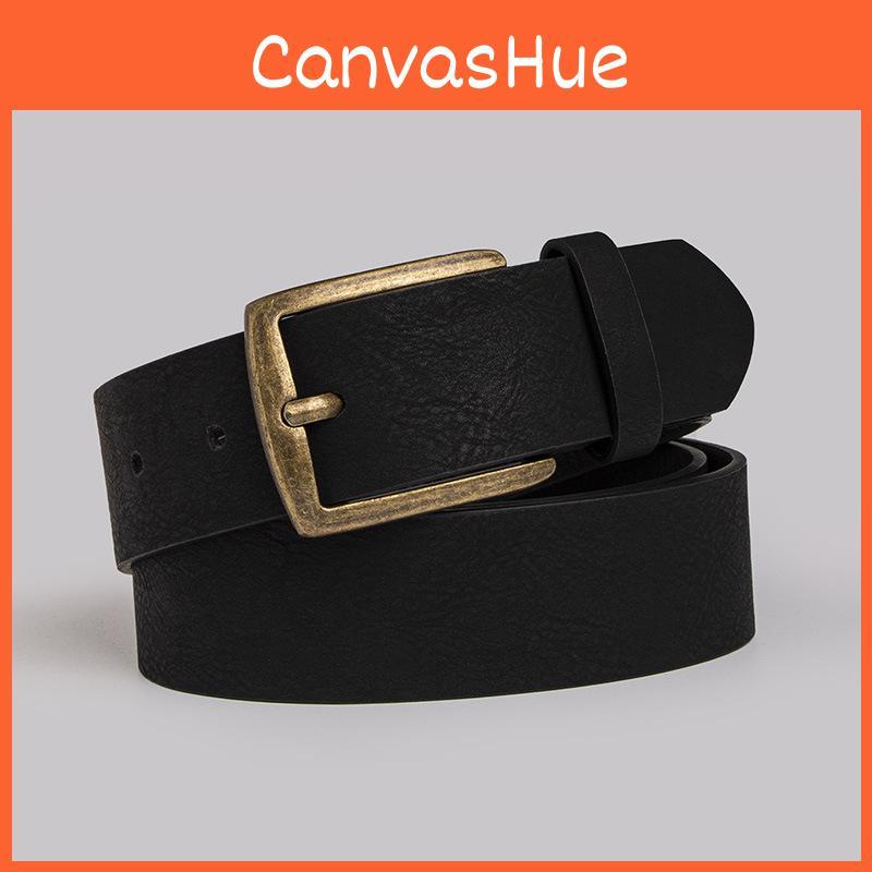 Retro Style Minimalist Mens Belt Metal Pin Buckle Jeans Leisure Belt Waist