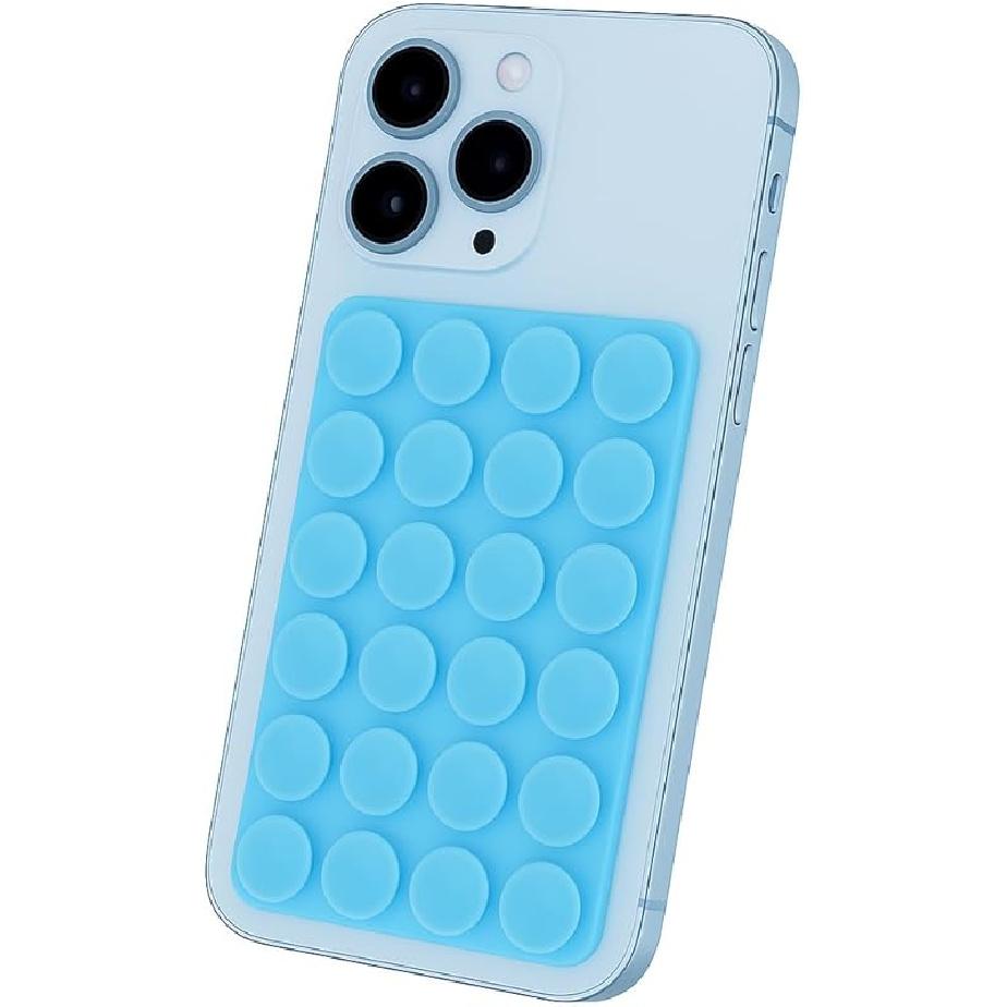 MB LuxTouch Double-Sided Silicone Phone Mount with 24 Suction Cups | Strong Grip Holder for Selfies & Videos | Ideal for Car, Mirror, Kitchen |