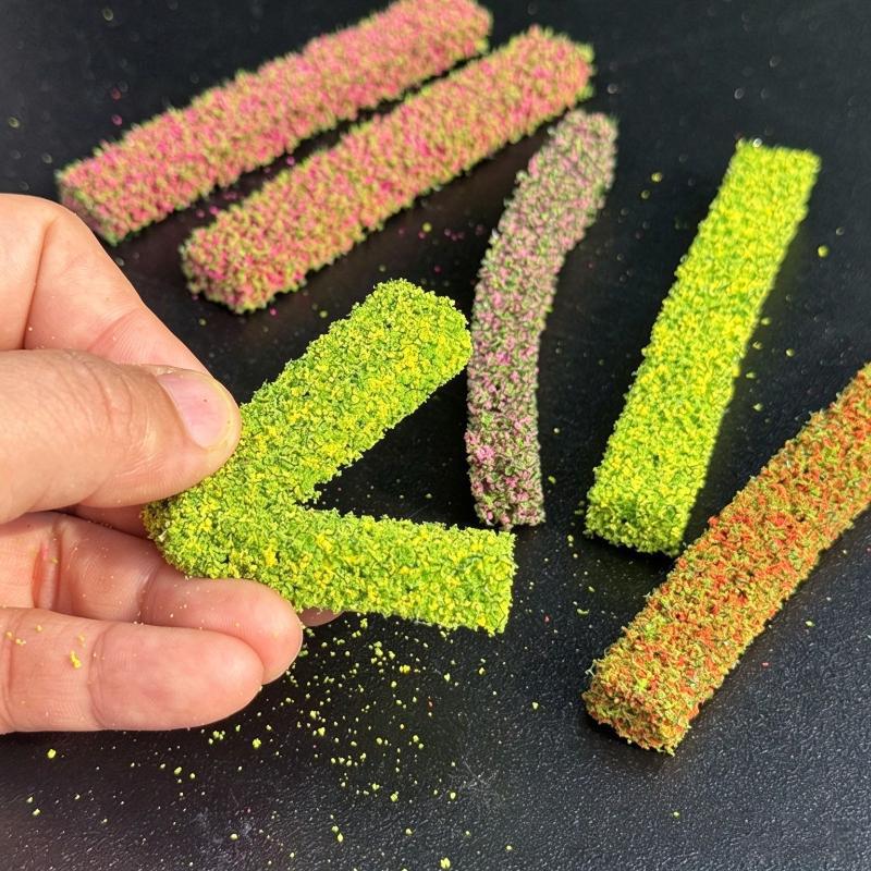 8Pcs/Pack Simulation Shrub Strips Model Hedge Bush Miniature Landscape For Ho Scale Train Diorama Wargame Sand Table