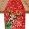 Christmas Table Runner Christmas Party Decor Rectangular Tablecloth for Festival Catering Decoration