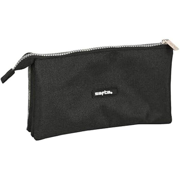 Safta - Triple Pencil Case, Children's Pencil Case, Ideal for School-Age Children, Comfortable and Versatile, Quality and