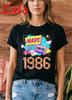Vintage Made In 1986 Unisexs Tshirt Retro 80s Unisex Tee Cassette Tape Birthday Gift Summer Casual Short Sleeved Unisexs Clothing