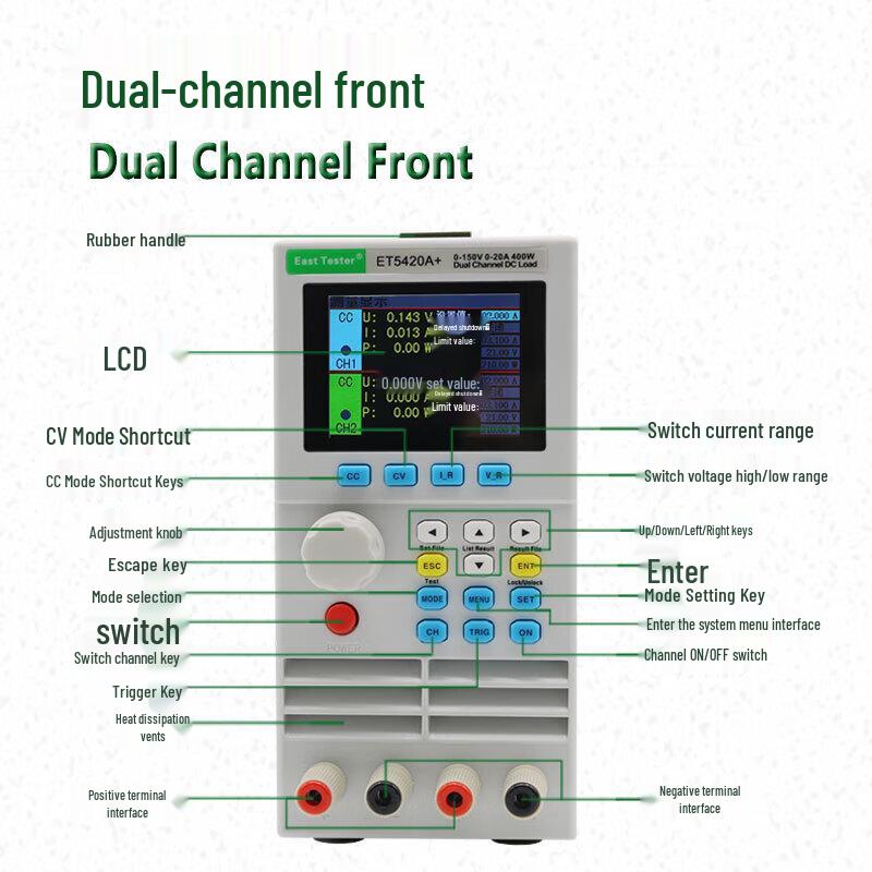 East Tester Programmable DC Electronic Load & Battery Capacity Tester (CN version)