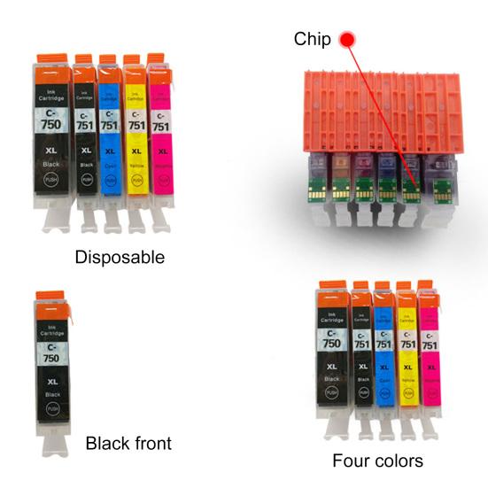 Practical Printer Ink Box for Canon PGI750/CLI751/IX6770/MG5570/MG7170/MX727