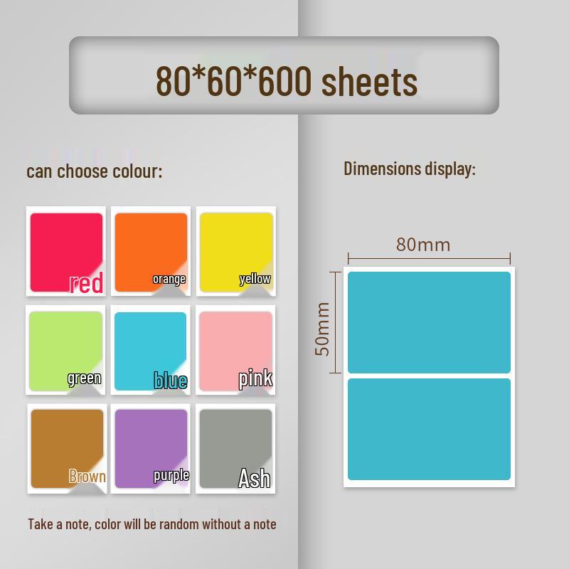 Custom Waterproof Multi-Color Thermal Paper Label: Oil-Proof, Self-Adhesive & Barcode-Ready