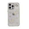 Applicable iPhone15promax mobile phone case Apple 16 premium pearl butterfly glitter 14plus protective case female