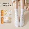 Socks women's medium tube socks mink fleece thickened thermal floor socks sleeping socks coral fleece socks socks industry