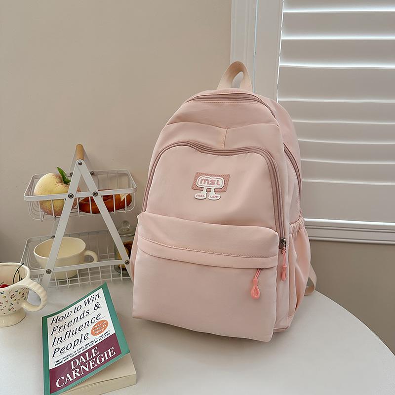 Schoolbag Japanese Simple Ins Niche Schoolbag Girls, Junior High School High School College Students Backpack Light Commuter Travel Backpack