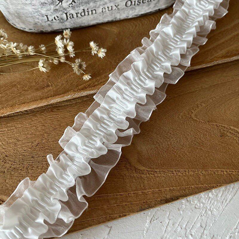 Handmade Lace Trim: Mesh for Baby Clothes, Curtains, Skirts, Pleated Decorative Fabric