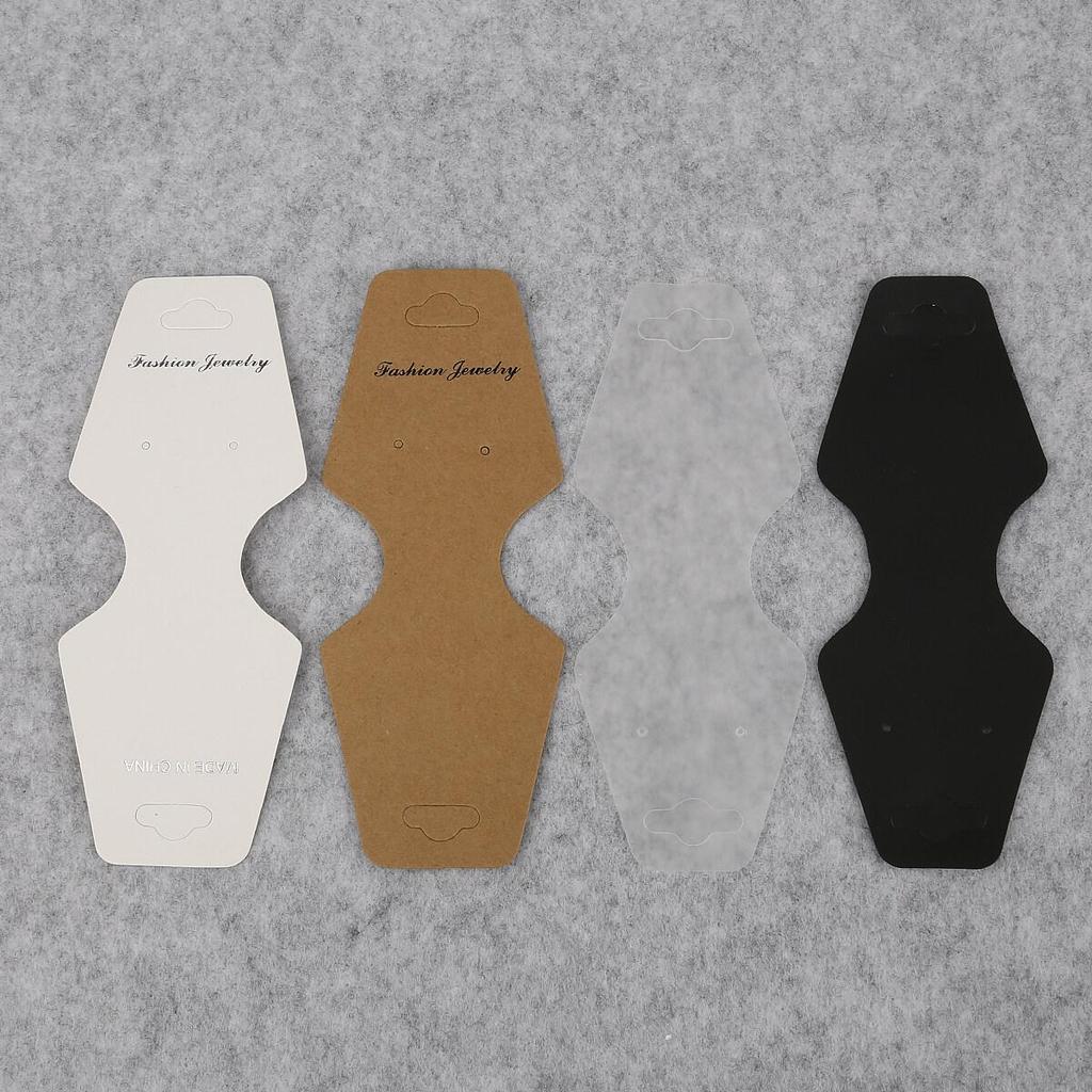 100 buc/sac hârtie kraft bandă de păr ambalare card etichete PVC bijuterii carduri de afișare cercei brățară colier carduri agățate