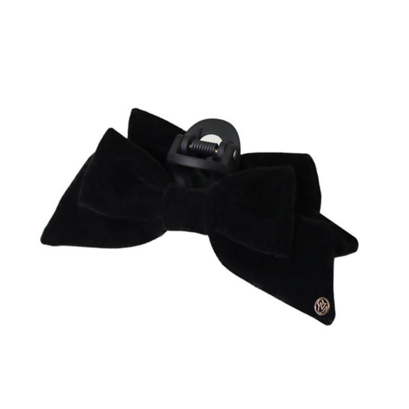 OVLA Mini_classique Velvet Gold Edge Ribbon Hair Clip HC029