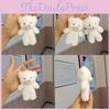 Sweet Cartoon Bear Plush Keychain Mini Doll Gift Backpack Accessory Toy